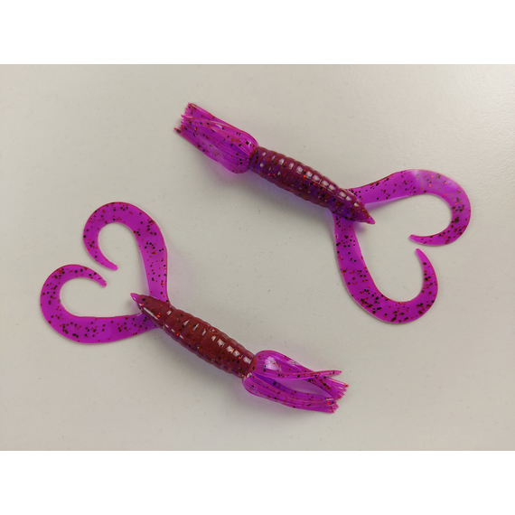 Силікон Keitech Little Spider 3.5" (5 шт/уп), колір:pal#13 mistic spice, Довжина силікону: 3.5" (8.9 см), Колір силікону: PAL#13 Mistic Spice, фото , изображение 3