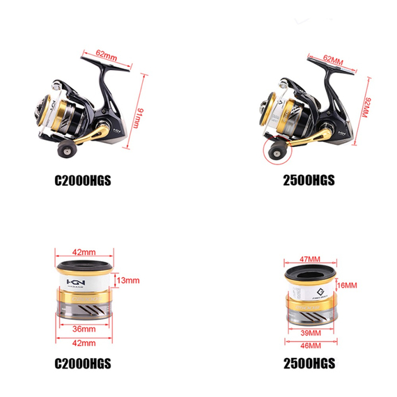 Катушка SHIMANO NASCI C2000HGS FB (NASC2000HGSFB), Размер шпули: C2000HGS, фото , изображение 6