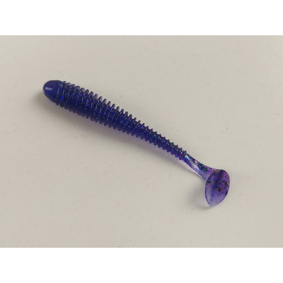 Силікон Keitech Swing Impact 2.5" (10 шт/упак), колір:408 electric june bug, Довжина силікону: 2.5" (6.3 см), Колір силікону: 408 Electric June Bug, фото , изображение 3