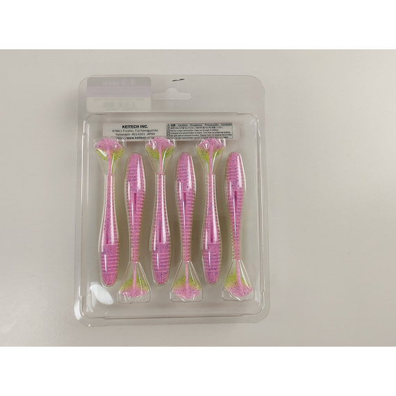 Силікон Keitech Swing Impact FAT 4.3" (6 шт/уп),, колір: ea#18 mystic lime chart, Довжина силікону: 4.3" (10.9 см), Колір силікону: EA#18 Mystic Lime Chart, фото , изображение 7