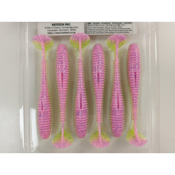 Силікон Keitech Swing Impact FAT 4.3" (6 шт/уп),, колір: ea#18 mystic lime chart, Довжина силікону: 4.3" (10.9 см), Колір силікону: EA#18 Mystic Lime Chart, фото , изображение 9