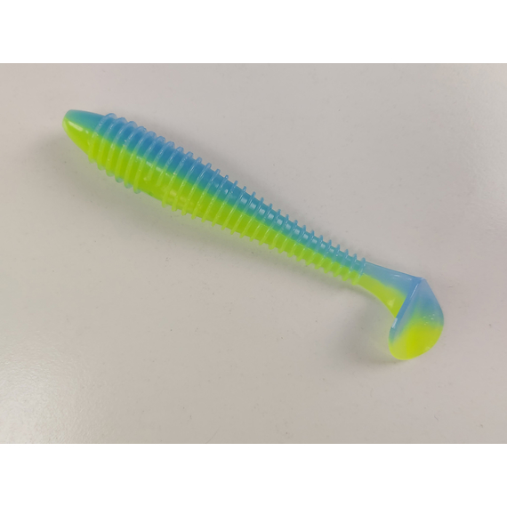 Силикон Keitech Swing Impact FAT 4.8" (5 шт/уп) цвет: pal#03 ice chartreuse, Длина силикона: 4.8" (12.2 см), Расцветка силикона: PAL#03 Ice Chartreuse, фото , изображение 3