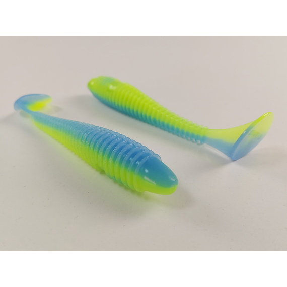 Силикон Keitech Swing Impact FAT 4.8" (5 шт/уп) цвет: pal#03 ice chartreuse, Длина силикона: 4.8" (12.2 см), Расцветка силикона: PAL#03 Ice Chartreuse, фото , изображение 6