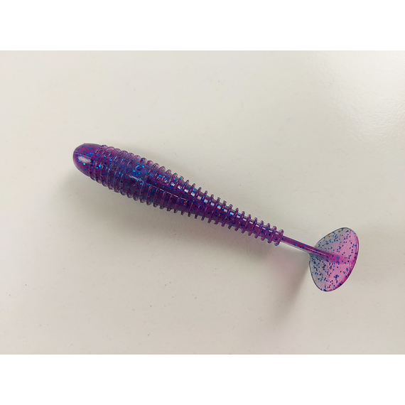 Силикон Keitech Swing Impact FAT 3.3" (7 шт/уп) цвет: ea#14 clear morning dawn, Длина силикона: 3.3" (8.4 см), Расцветка силикона: ea#14 clear morning dawn, фото , изображение 4