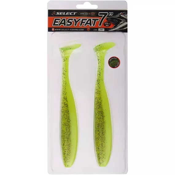 Силикон Select Easy Fat 7" #241 (2 шт/уп), Длина силикона: 7" (17.5 см), Расцветка силикона: 241, фото , изображение 2