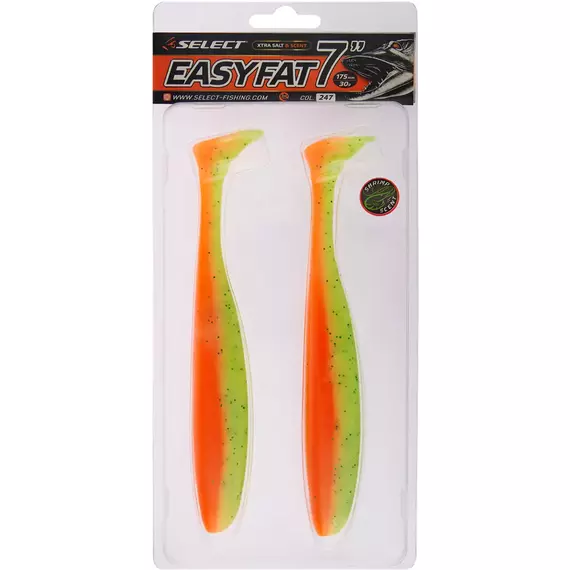 Силікон Select Easy Fat 7" #247 (2 шт / уп), Довжина силікону: 7" (17.5 см), Колір силікону: 247, фото , изображение 2