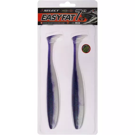 Силікон Select Easy Fat 7" #280 (2 шт / уп), Довжина силікону: 7" (17.5 см), Колір силікону: 280, фото , изображение 2