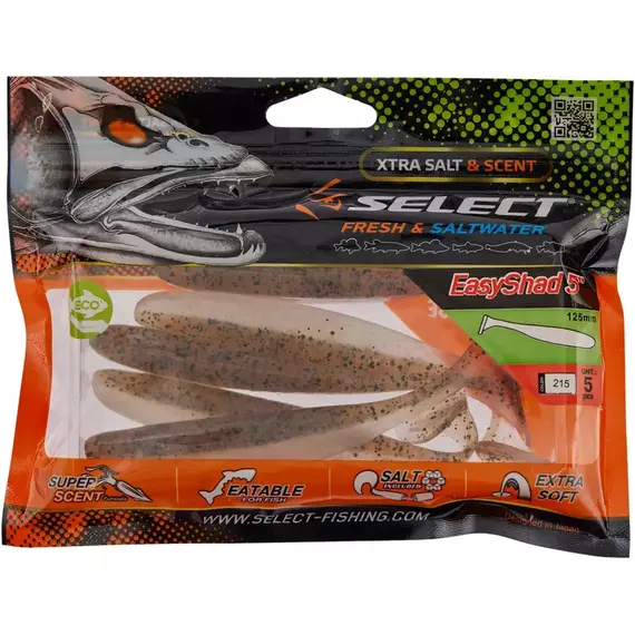 Силікон Select Easy Shad 5" #215 (5 шт / уп), Довжина силікону: 5" (12.7 см), Колір силікону: 215, фото , изображение 2