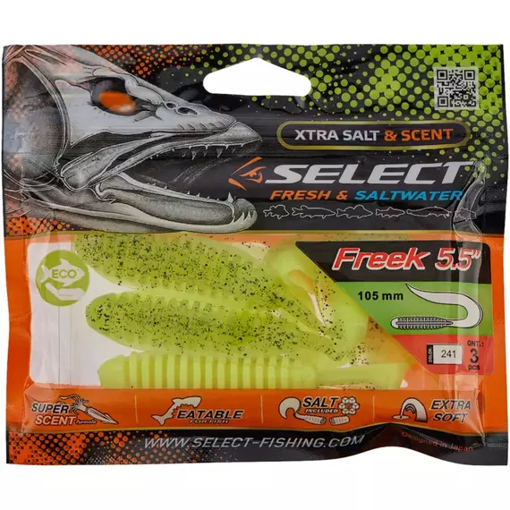 Силікон Select Freek 5.5" #241 (3 шт / уп), Длина силикона: 5.5" (13.97 см), Расцветка силикона: 241, фото , изображение 2