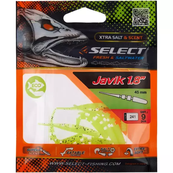 Силікон Select Javik 1.8" #241 (9 шт / уп), Довжина силікону: 1.8" (4.57 см), Колір силікону: 241, фото , изображение 2