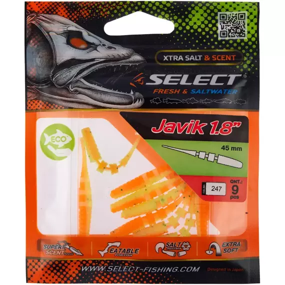 Силікон Select Javik 1.8" #247 (9 шт / уп), Довжина силікону: 1.8" (4.57 см), Колір силікону: 247, фото , изображение 2