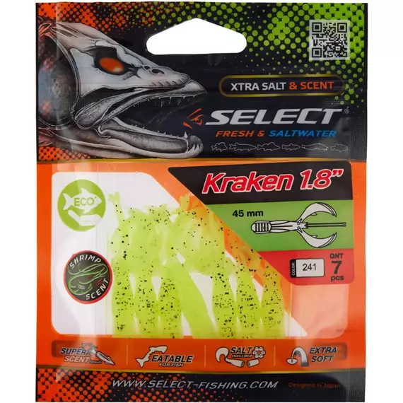 Силикон Select Kraken 1.8" #241 (7 шт/уп), Длина силикона: 1.8" (4.57 см), Расцветка силикона: 241, фото , изображение 2