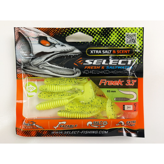 Силікон Select Freek 3.3" #241 (7 шт / уп), Длина силикона: 3.3" (8.38 см), Расцветка силикона: 241, фото , изображение 10