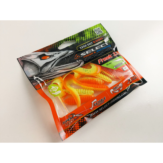 Силикон Select Freek 3.3" #247 (7 шт/уп), Длина силикона: 3.3" (8.38 см), Расцветка силикона: 247, фото , изображение 9