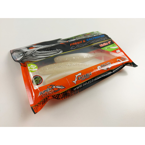 Силікон Select Victim V-Tail 6" #313 (3 шт / уп), Довжина силікону: 6.0" (15.24 см), Колір силікону: 313, фото , изображение 9