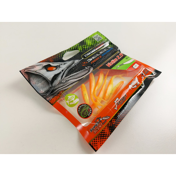 Силікон Select Victim V-Tail 2.5" #247 (7 шт / уп), Довжина силікону: 2.5" (6.1 см), Колір силікону: 247, фото , изображение 9