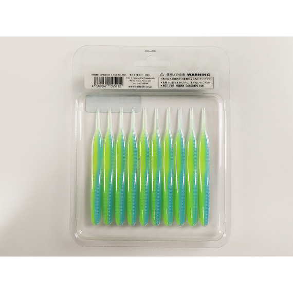 Силікон Keitech Sexy Impact 3.8" (10 шт/упак), колір:pal#03 ice chartreuse, Довжина силікону: 3.8" (9.7 см), Колір силікону: PAL#03 Ice Chartreuse, фото , изображение 11