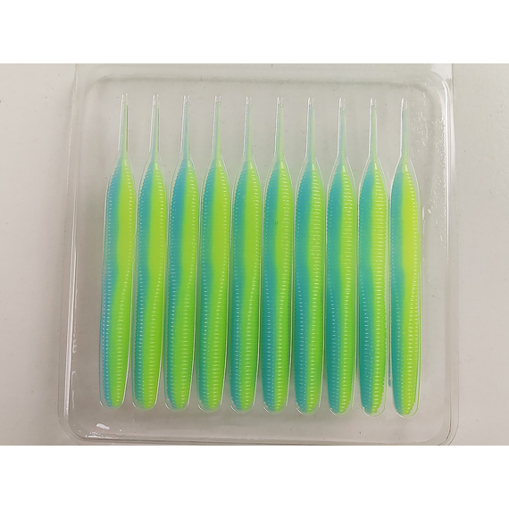 Силікон Keitech Sexy Impact 3.8" (10 шт/упак), колір:pal#03 ice chartreuse, Довжина силікону: 3.8" (9.7 см), Колір силікону: PAL#03 Ice Chartreuse, фото , изображение 7