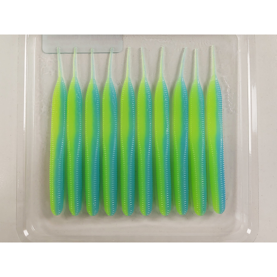 Силікон Keitech Sexy Impact 3.8" (10 шт/упак), колір:pal#03 ice chartreuse, Довжина силікону: 3.8" (9.7 см), Колір силікону: PAL#03 Ice Chartreuse, фото , изображение 8