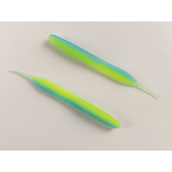 Силікон Keitech Sexy Impact 3.8" (10 шт/упак), колір:pal#03 ice chartreuse, Довжина силікону: 3.8" (9.7 см), Колір силікону: PAL#03 Ice Chartreuse, фото , изображение 4