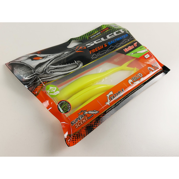 Силікон Select Victim V-Tail 6" #045 (3 шт / уп), Довжина силікону: 6.0" (15.24 см), Колір силікону: 045, фото , изображение 9