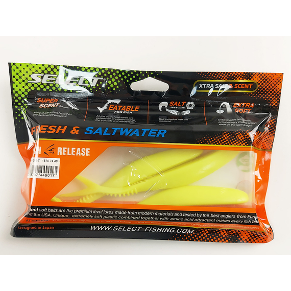 Силікон Select Victim V-Tail 6" #045 (3 шт / уп), Довжина силікону: 6.0" (15.24 см), Колір силікону: 045, фото , изображение 11