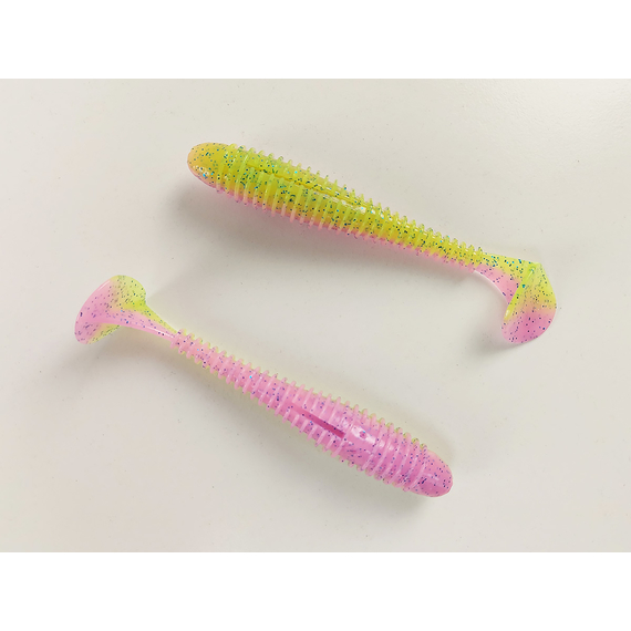 Силикон Keitech Swing Impact FAT 4.3" (6 шт/уп) цвет: ea#16 cotton candy blue f, Длина силикона: 4.3" (10.9 см), Расцветка силикона: ea#16 cotton candy blue f, фото , изображение 5