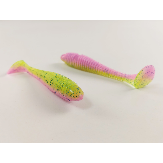 Силикон Keitech Swing Impact FAT 4.3" (6 шт/уп) цвет: ea#16 cotton candy blue f, Длина силикона: 4.3" (10.9 см), Расцветка силикона: ea#16 cotton candy blue f, фото , изображение 6