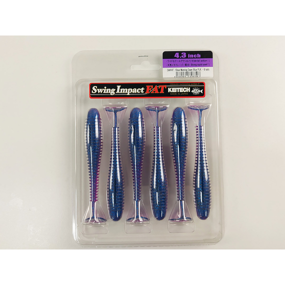 Силикон Keitech Swing Impact FAT 4.3" (6 шт/уп), цвет: ea#14 clear morning dawn, Длина силикона: 4.3" (10.9 см), Расцветка силикона: ea#14 clear morning dawn, фото , изображение 9