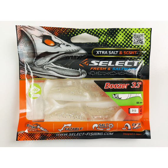 Силікон Select Boozer 3.3" #313 (4 шт / уп), Длина силикона: 3.3" (8.38 см), Расцветка силикона: 313, фото , изображение 10