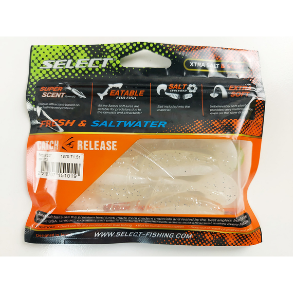 Силікон Select Boozer 3.3" #313 (4 шт / уп), Длина силикона: 3.3" (8.38 см), Расцветка силикона: 313, фото , изображение 11