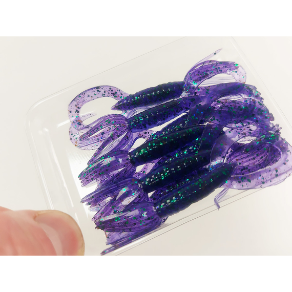 Силикон Keitech Little Spider 2" (8 шт/уп) ц:408 electric june bug, Длина силикона: 2" (5.1 см), Расцветка силикона: 408 Electric June Bug, фото , изображение 6