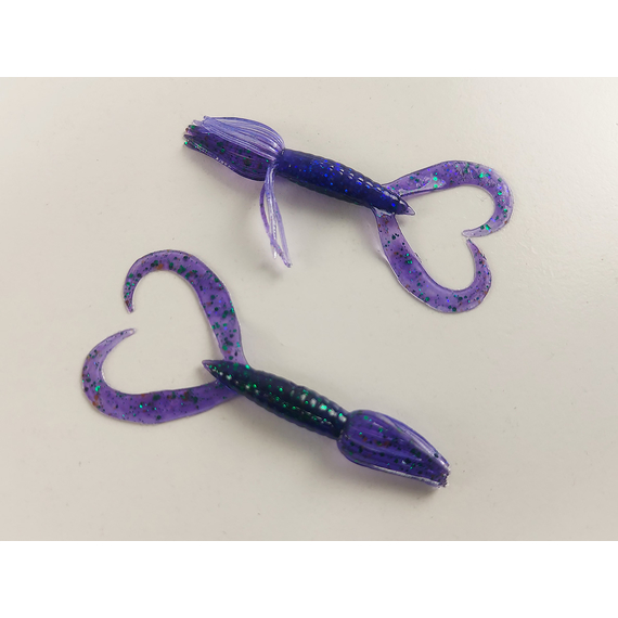 Силикон Keitech Little Spider 2" (8 шт/уп) ц:408 electric june bug, Длина силикона: 2" (5.1 см), Расцветка силикона: 408 Electric June Bug, фото , изображение 3