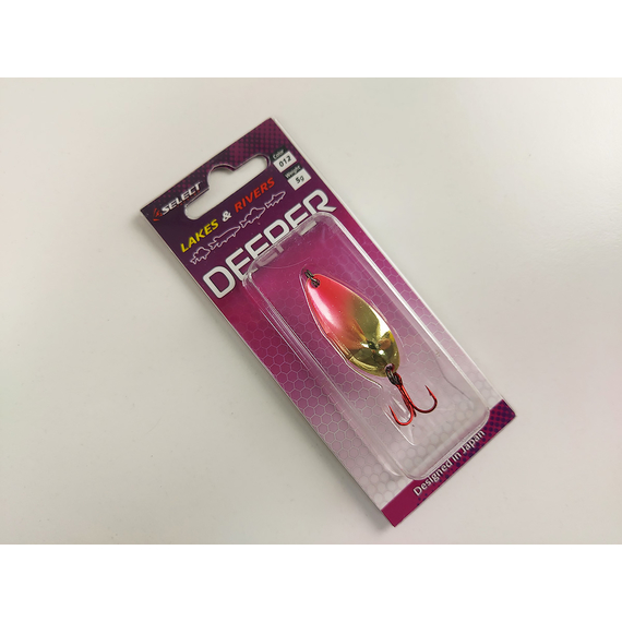 Блешня Select Deeper Lakes & Rivers 5.0g #012 GP (Gold Pink), фото , изображение 2