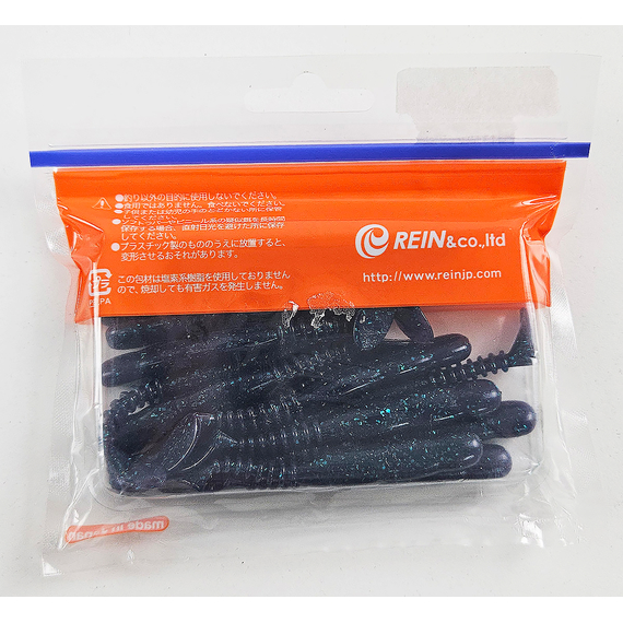 Силикон Reins ROCKVIBE SHAD 3" 012 Junebug 15шт, Длина силикона: 3.0" (7,62 см), Расцветка силикона: 012 Junebug, фото , изображение 4