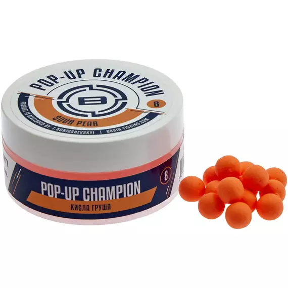 Бойли Brain Champion Pop-Up Sour Pear (груша) 12mm 34g, фото 