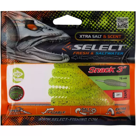 Силікон Select Snack 3" #241 (5 шт / уп), Довжина силікону: 3" (7.8 см), Колір силікону: 241, фото , изображение 2