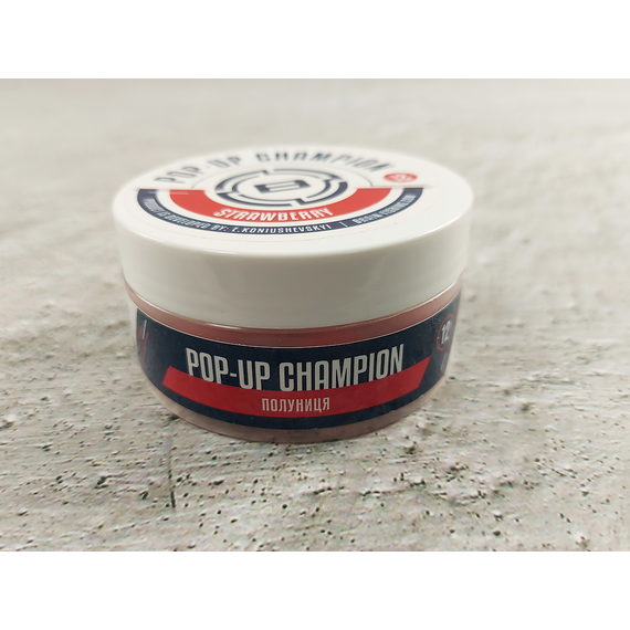 Бойли Brain Champion Pop-Up Strawberry (полуниця) 12mm 34g, фото , изображение 2