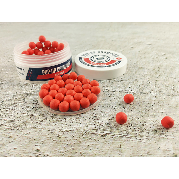 Бойли Brain Champion Pop-Up Strawberry (полуниця) 08mm 34g, фото , изображение 3