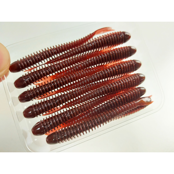 Силікон Keitech Live Impact 2.5" 12, колір:006 cola, Довжина силікону: 2.5" (6.3 см), Колір силікону: 006 Cola, фото , изображение 7