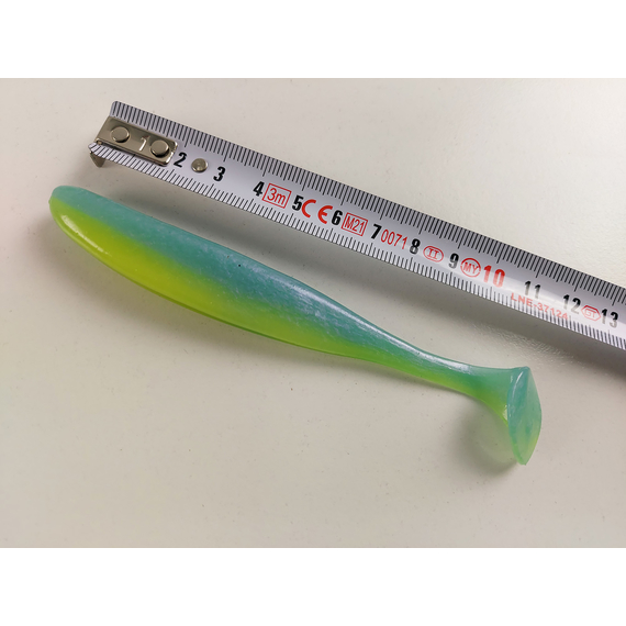 Силікон Select Easy Shad 5" #245 — їстівний віброхвіст для судака та щуки (5 шт/упак), Довжина силікону: 5" (12.7 см), Колір силікону: 245, фото , изображение 5