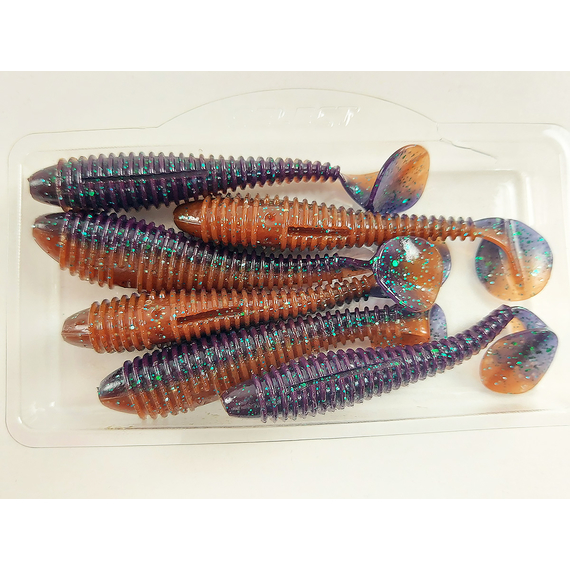 Силикон Select Fatfish 3" col.206 (6 шт/упак), Длина силикона: 3" (7.62 см), Расцветка силикона: 206, фото , изображение 7