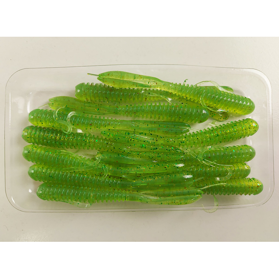 Силикон Keitech Hog Impact 3" (12 шт/упак) ц:424 lime chartreuse, Длина силикона: 3" (7.6 см), Расцветка силикона: 424 Lime Chartreuse, фото , изображение 7