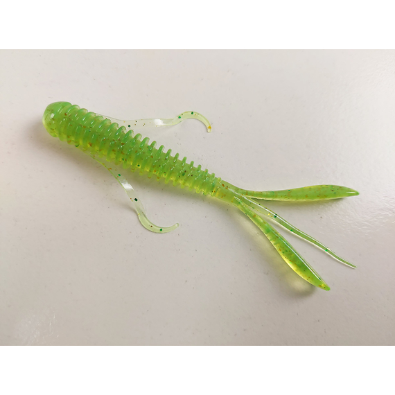 Силикон Keitech Hog Impact 3" (12 шт/упак) ц:424 lime chartreuse, Длина силикона: 3" (7.6 см), Расцветка силикона: 424 Lime Chartreuse, фото , изображение 4