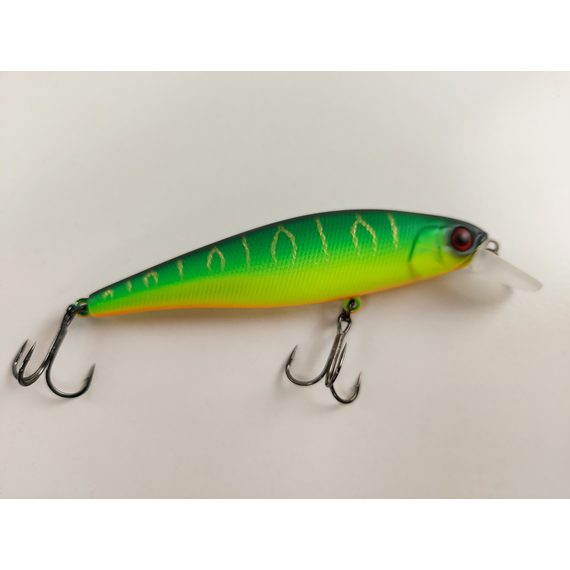 Воблер Jackall Squad Minnow 95SP 95mm 14.0g Mat Tiger, Размер/Вес: 95мм/14г, Цвет воблера: Mat Tiger, фото , изображение 11