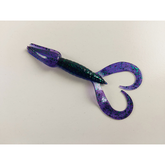 Силикон Keitech Little Spider 3.5" (5 шт/уп) ц:408 electric june bug, Длина силикона: 3.5" (8.9 см), Расцветка силикона: 408 Electric June Bug, фото , изображение 2