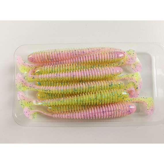 Силікон Keitech Swing Impact 3" (10 шт/уп), колір:ea#16 cotton candy blue f, Довжина силікону: 3" (7.6 см), Колір силікону: ea#16 cotton candy blue f, фото , изображение 7