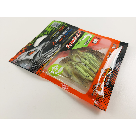 Силикон Select Freek 2.3" #242 (8 шт/уп), Длина силикона: 2.3" (4.3 см), Расцветка силикона: 242, фото , изображение 9