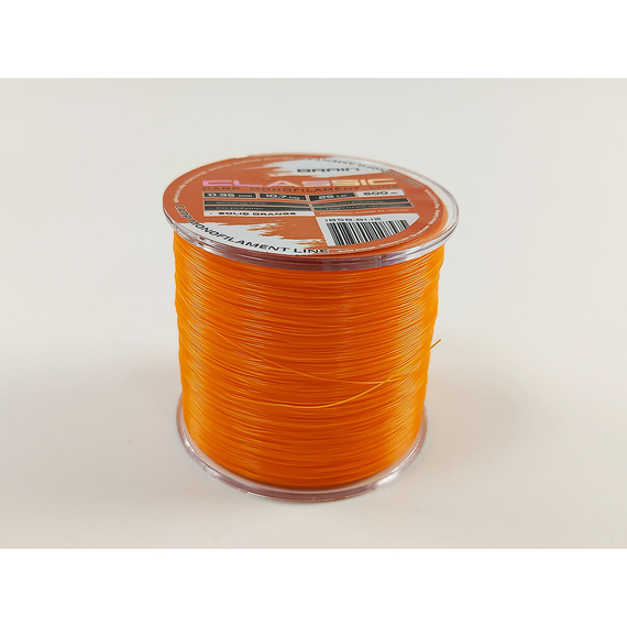 Жилка Brain Classic Carp Line 600m 0,35mm 10,7kg 25lb Solid orange, Діаметр: 0.35, Розмотування: 600, Колір: Solid orange, фото , изображение 8
