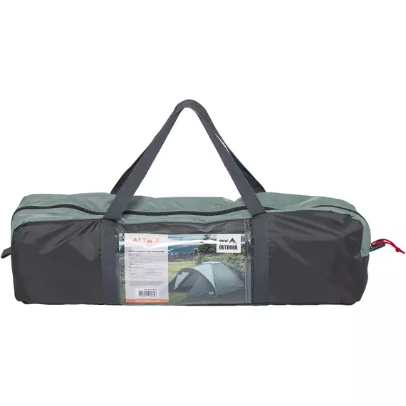 Палатка Skif Outdoor Alta (Зеленая) с тамбуром, 3-местная, размер: 100+205x180x120см, фото , изображение 11